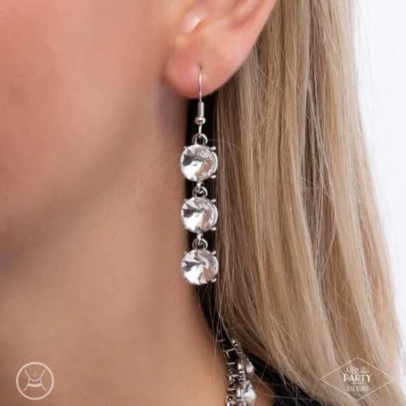 Paparazzi Gods Girl - White Necklace - Picture 2 of 2